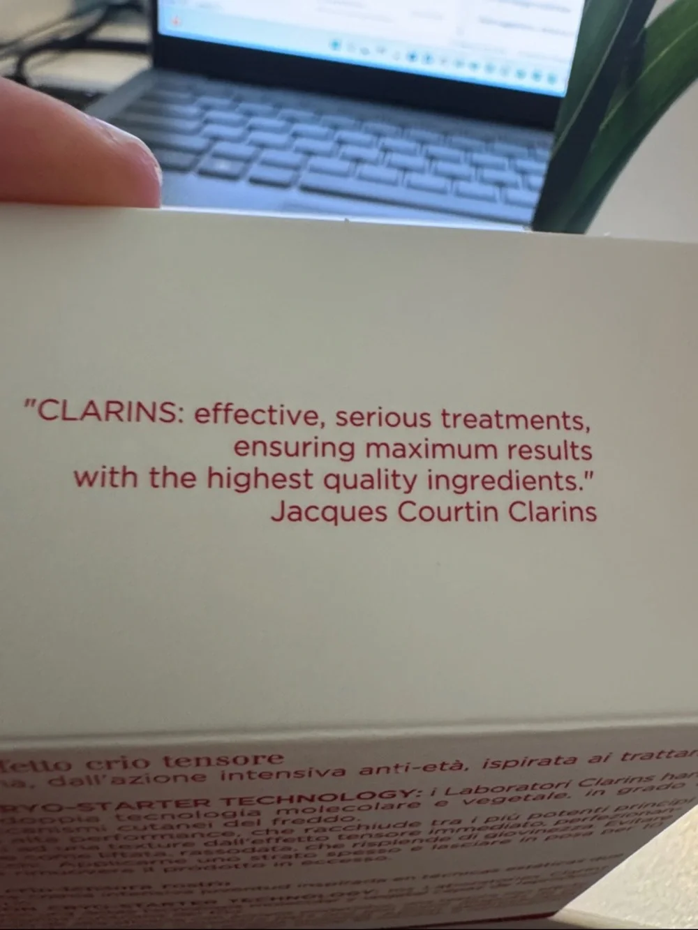 Clarins Cryo-Flash Cream-Mask Full Size NWT